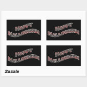 ハッピーハローウィン 長方形シール (シート)