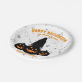 ハッピーハローウィン「飲食べみ、怖い」パーティーP ペーパープレート (アングル)