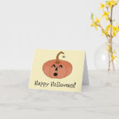 ハッピーハローウィン!驚きのカボチャ・ノテカード カード (黄色い花)