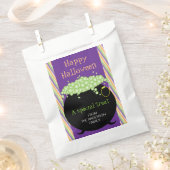 ハッピーハローウィン、魔女のポットパーソナライズされた、 フェイバーバッグ (クリップ留めされた状態)