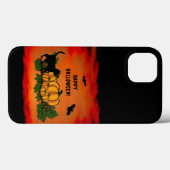 ハッピーハローウィン、黒猫、こうもり、カボチャ Case-Mate iPhoneケース (裏面 (横))