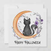 ハッピーハローウィン- Black Cat on Crescent Moon (正面)