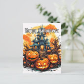 ハッピーハローウィン | Illuminating Nefary Pumpkins ポストカード (スタンド正面)
