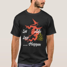 ハッピーハローウィン: 「Live Life Large」Tシャツ