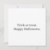 ハッピーハローウィン | Steampunk Witchイラストレーション カード (裏面)