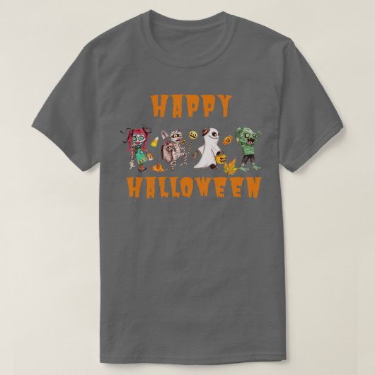 ハッピーハローウィン Tシャツ (デザイン正面)