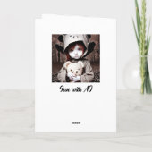 ハッピーハローウィン | Teddy Bearの不気味な子 カード (裏面)