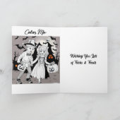 ハッピーハローウィン | Teddy Bearの不気味な子 カード (内部)