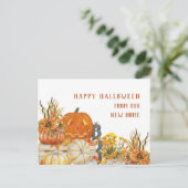ハッピーハローウィンfromニューホームカボチャ素朴ンス シーズンポストカード (スタンド正面)