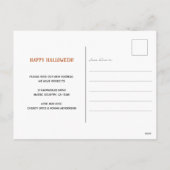 ハッピーハローウィンfromニューホームカボチャ素朴ンス シーズンポストカード (裏面)