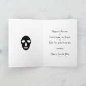 ハッピーハローウィンo Dia de Las Brujas Blackののオレンジ カード (内部)