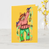 ハッピーハローウィンSCARECROWカード カード (黄色い花)