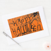 ハッピーハローウィンSPIDER WEBスタンプ 長方形シール (封筒)