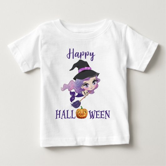 ハッピーハローウィンTシャツガールベビーMermaid Tシャツ (正面)