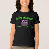 ハッピーハローウィンTシャツ（かわいいフクロウ付） トライブレンドＴシャツ (正面)