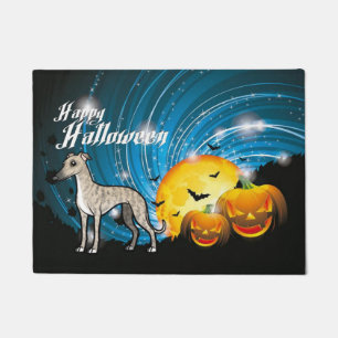 ハッピーハローウィンWhippet ドアマット
