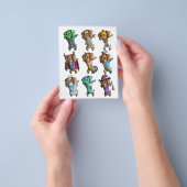 ハッピーハローウェニーDachshundミームミドキシードッグハロー チラシ (手)