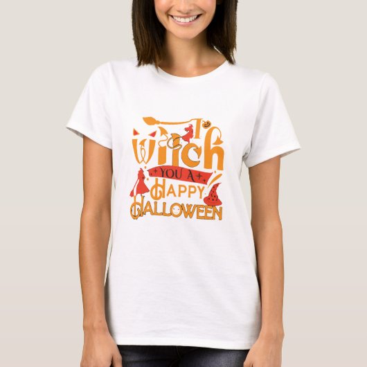 ハッピーハローウェント魔女 Tシャツ (正面)
