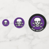 ハッピーハローエンスカルオンブラック&パープル王室の コンフェッティ (正面)