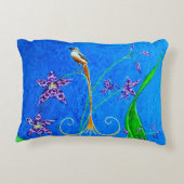 ハッピーハワイアンオーキッドバード アクセントクッション (裏面)