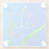 ハッピーハワイアンオーキッドバード ガラスコースター (裏面)