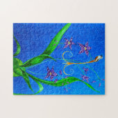 ハッピーハワイアンオーキッドバード ジグソーパズル (横)