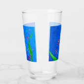 ハッピーハワイアンオーキッドバード タンブラーグラス (左)