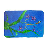 ハッピーハワイアンオーキッドバード バスマット (正面)