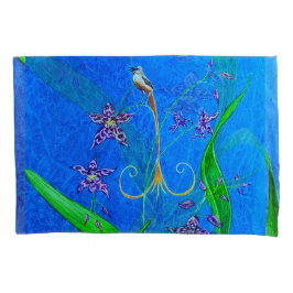 ハッピーハワイアンオーキッドバード 枕カバー