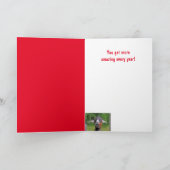 ハッピーハンサムヤギ誕生日 カード (内部)