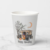 ハッピーハント |ハロウィーンキャンパー |魔女不気味 紙コップ (正面)