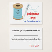 ハッピーハンドメイドつるラベル (正面&裏面)