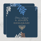 ハッピーハンヌカ 招待状 (正面/裏面)