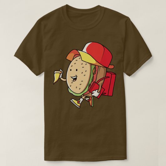 ハッピーハンバーガー少年 Tシャツ (デザイン正面)