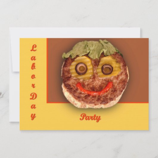 ハッピーハンバーガー 招待状 (正面)