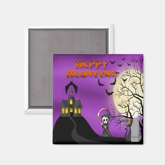 ハッピーハーティング紙スクエアマグネット マグネット (正面/裏面)