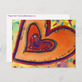 ハッピーハートはがき ポストカード (正面/裏面)