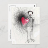 ハッピーハートはがき ポストカード (正面/裏面)