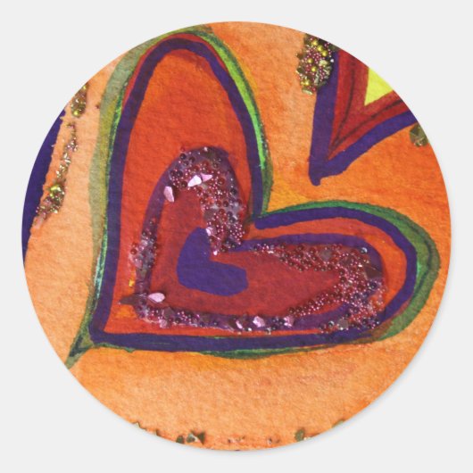 ハッピーハートシール ラウンドシール (正面)