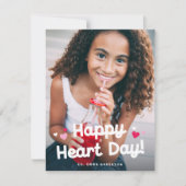 ハッピーハートデイタイプバレンタインデー1枚の写真 シーズンカード (正面)