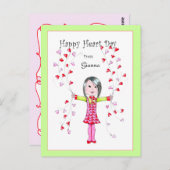 ハッピーハートデーはがき ポストカード (正面/裏面)