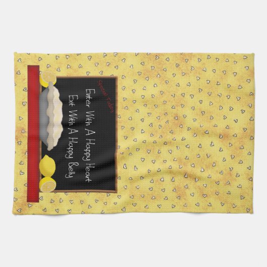 ハッピーハートハッピーベリーキッチンタオル キッチンタオル (横)