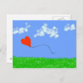 ハッピーハートバルーン ポストカード (正面/裏面)