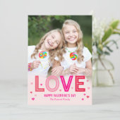 ハッピーハートバレンタインデーの写真カード シーズンカード (スタンド正面)