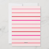 ハッピーハートバレンタインデーの写真カード シーズンカード (裏面)