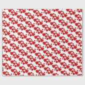 ハッピーハートバレンタインデーラッピング紙 ラッピングペーパー (フラット)