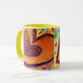 ハッピーハートマググ マグカップ (正面左)