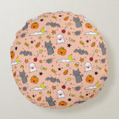 ハッピーハートーイングハロウィーン ラウンドクッション (裏面)