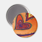 ハッピーハート磁石 マグネット (正面/裏面)