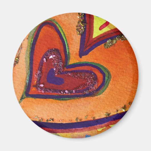 ハッピーハート磁石 マグネット (正面)